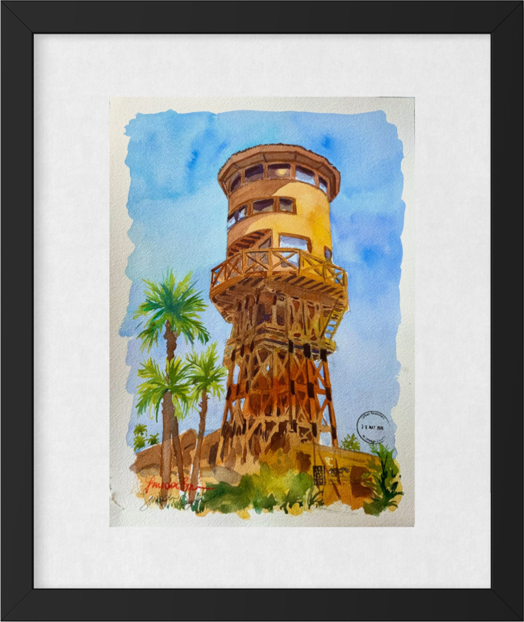 Water Tower, Seal Beach, presentation mock-up with frame (not included)