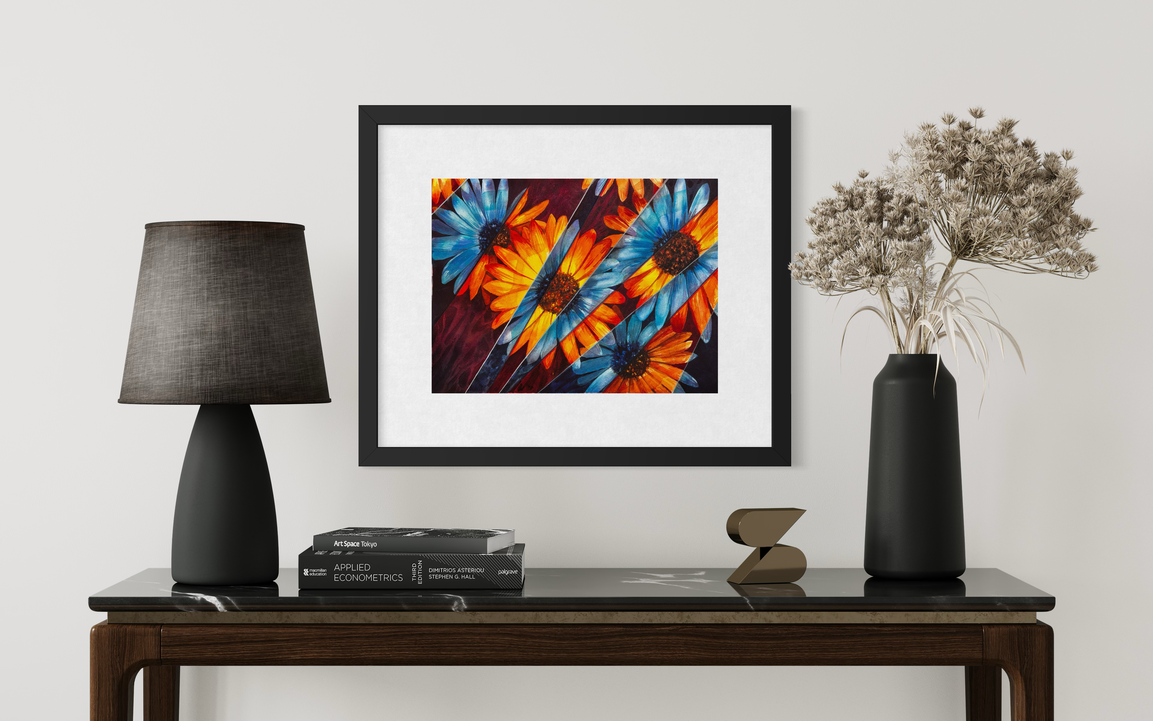 Fractured Florals— Original Watercolor Painting