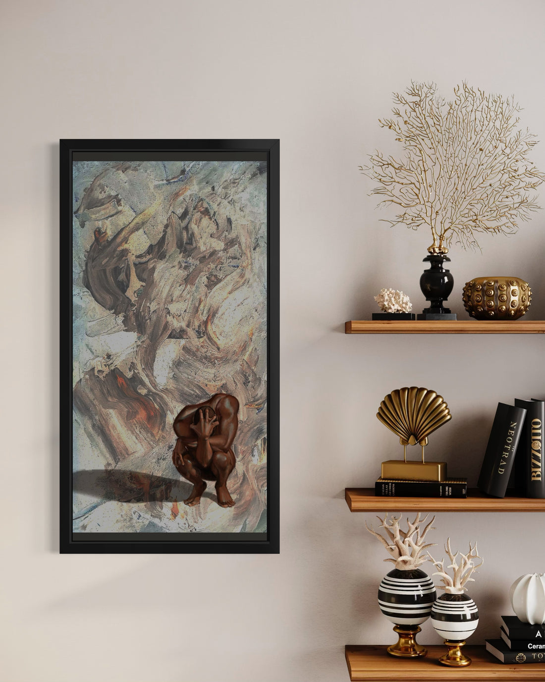 Despair | Original 30x25 Painting | Larissa Brown