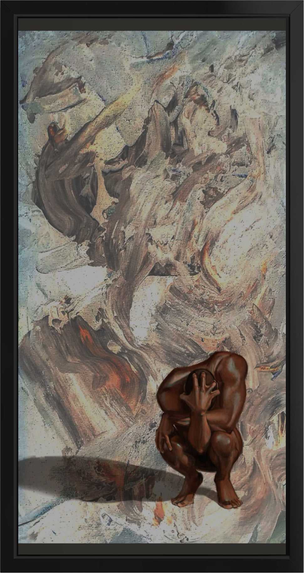 Despair | Original 30x25 Painting | Larissa Brown