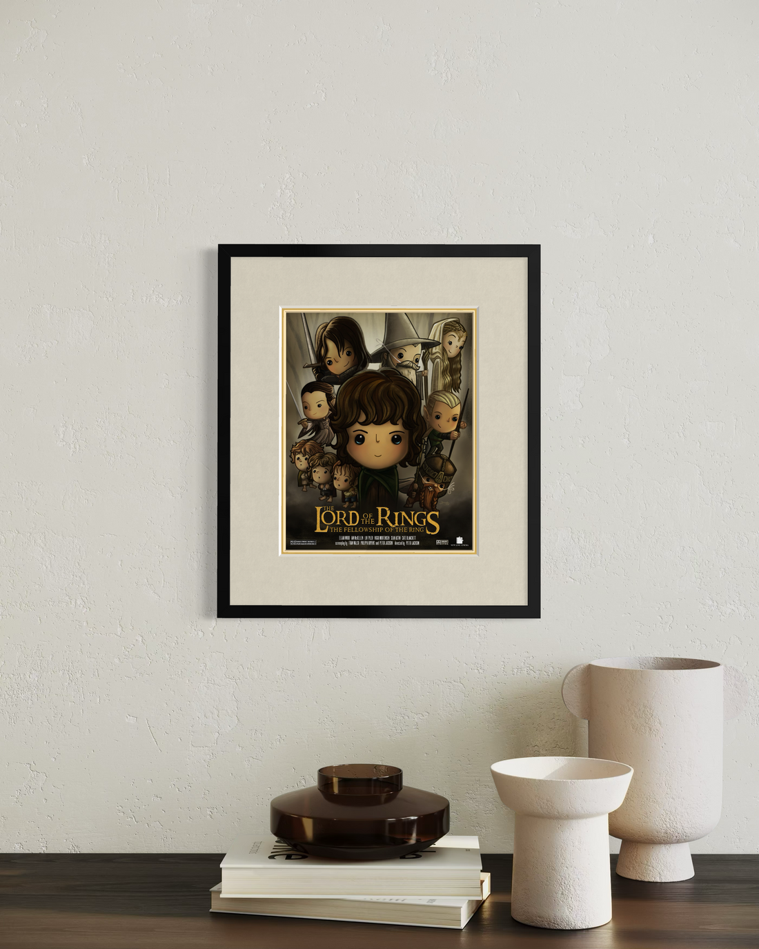 Lord of the Rings Cute Pop Art Movie Poster | Larissa Brown