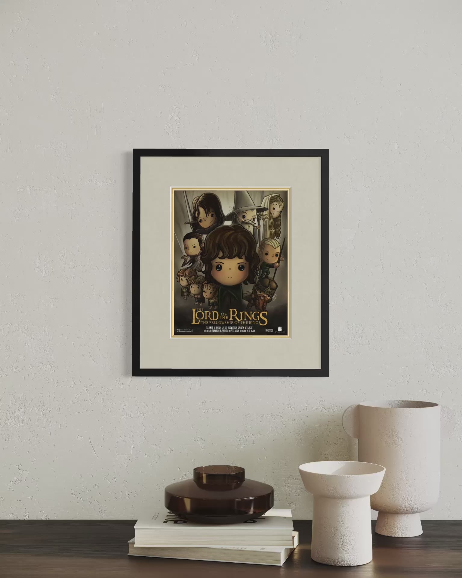 Lord of the Rings Cute Pop Art Movie Poster | Larissa Brown