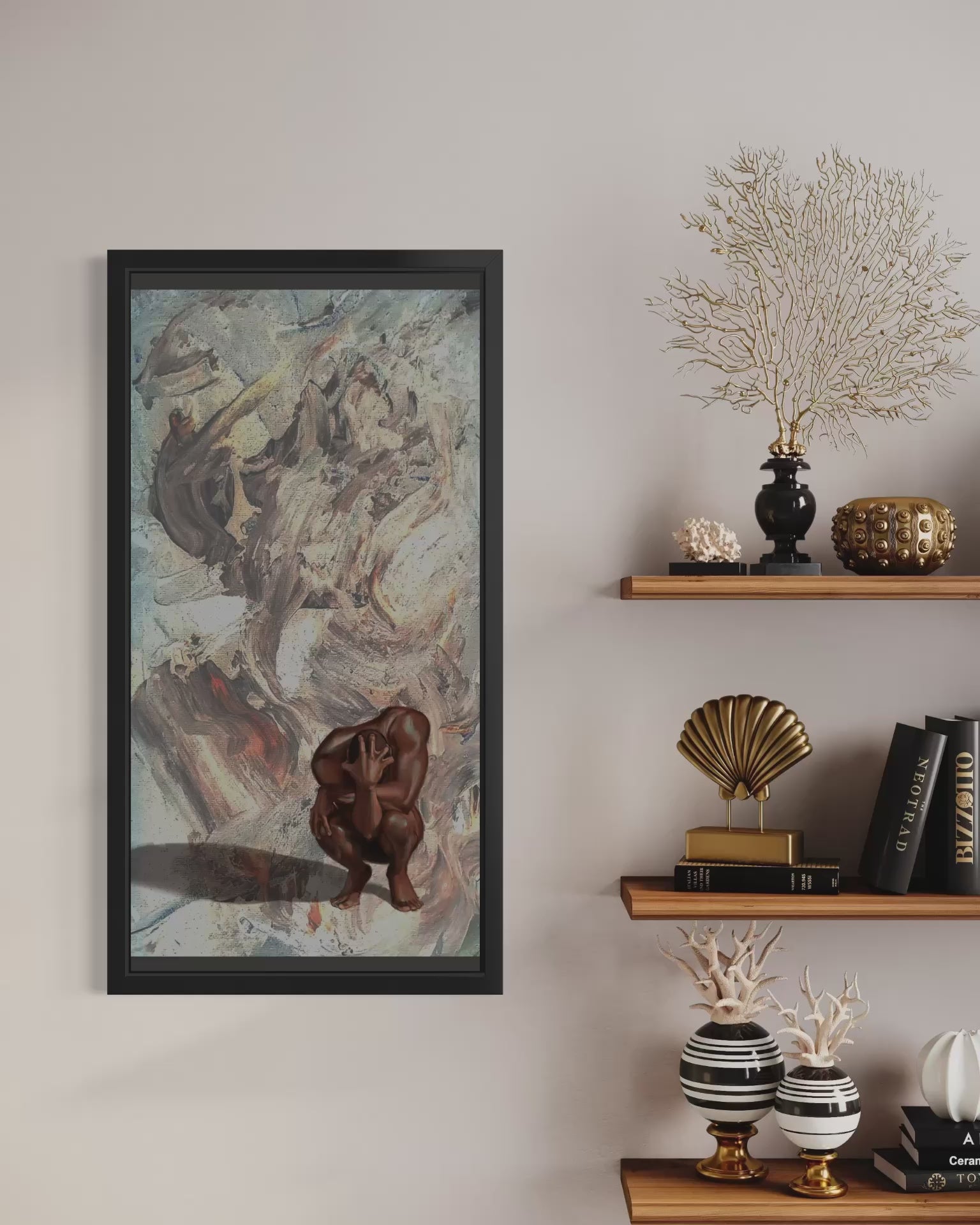 Despair | Original 30x25 Painting | Larissa Brown