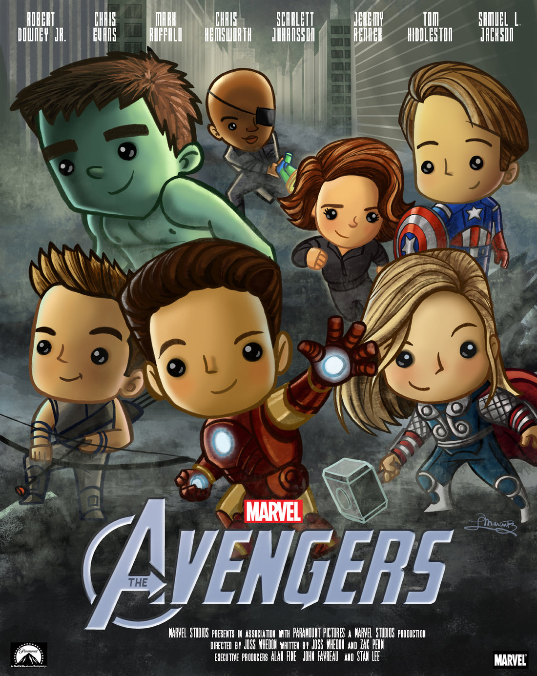 THE AVENGERS MOVIE POSTER